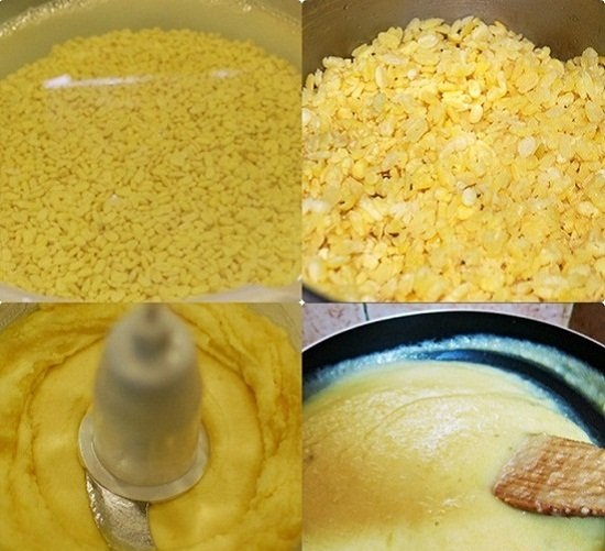 Sơ chế các nguyên liệu làm bánh đậu xanh Sơ chế các nguyên liệu làm bánh đậu xanh